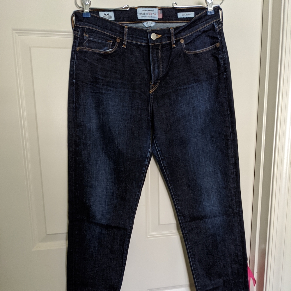Lucky Brand Dark Wash Sophia Skinny Jeans-size 30